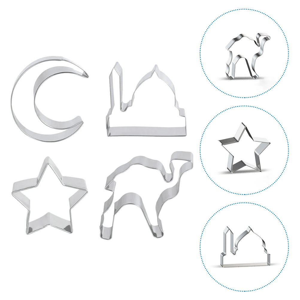 Cookie Cutter Set - ชุดแม่พิมพ์คุกกี้สแตนเลส 1 ชุด รูปดาวและรูปอูฐ อุปกรณ์ทำขนม อุปกรณ์ตัดคุกกี้สำหรับห้องครัว