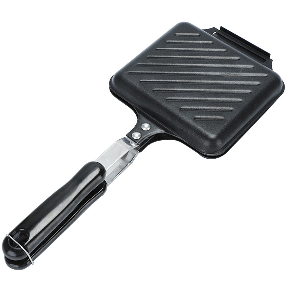Kitchen Baking Pans - เครื่องทำแซนด์วิชแบบไม่ติดกระทะสำหรับทำอาหารเช้า พื้นผิวเรียบ กระทะอบแซนด์วิชสำหรับใช้ในครัวเรือน กระทะทอดขนมปัง อุปกรณ์ครัวที่มีประโยชน์