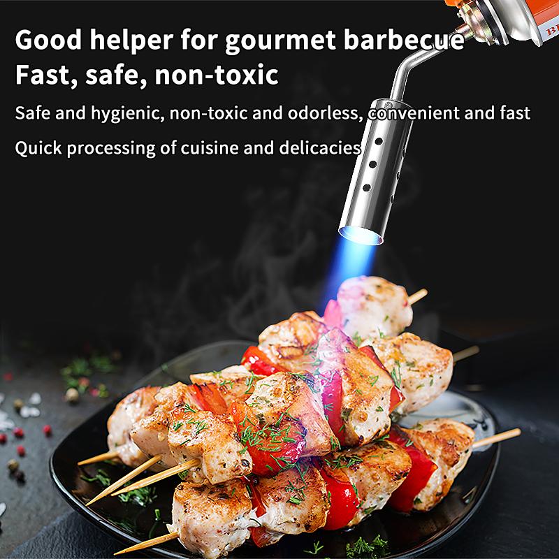 Kitchen Baking Torch - เตาแก๊สบิวเทนแบบปรับได้ สำหรับทำอาหาร ปิ้งย่าง อบ และเชื่อม