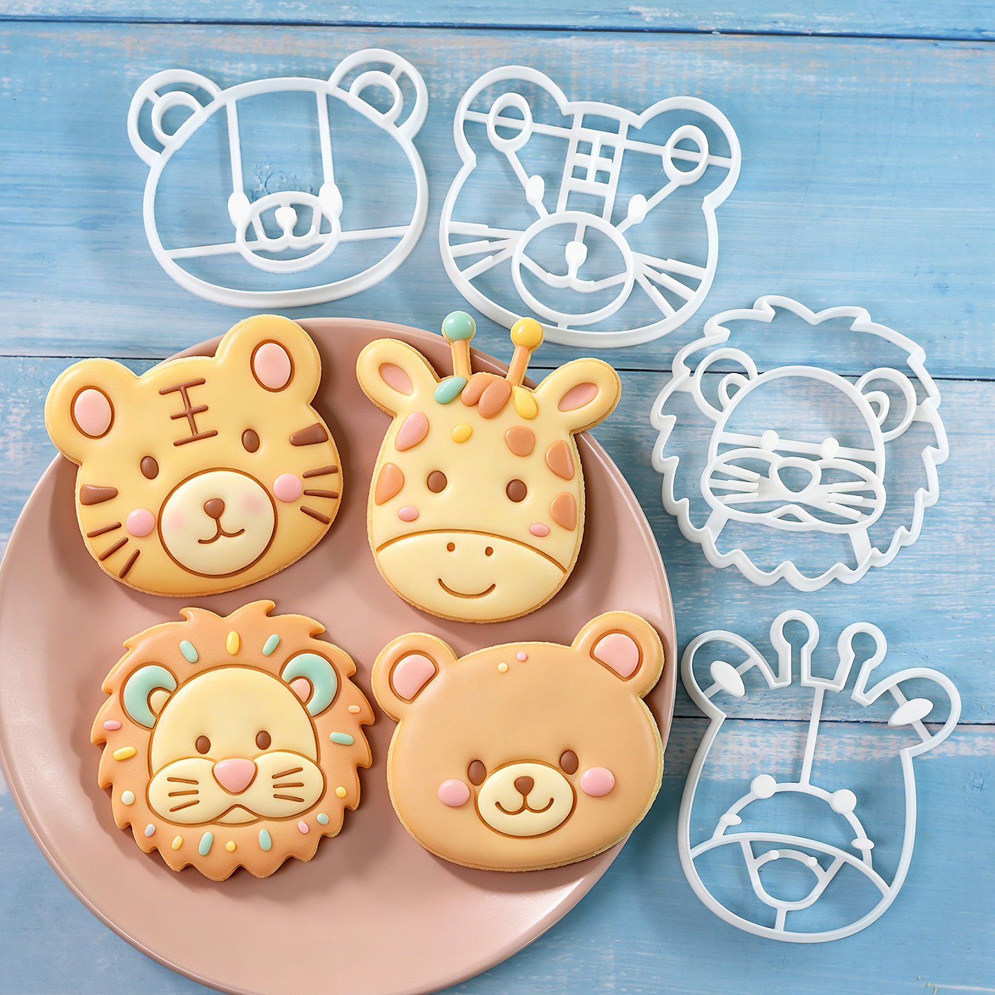 Cookie Cutter Set - ชุดตัวตัดคุกกี้รูปสัตว์ 4 ชิ้น 3 มิติ น่ารัก