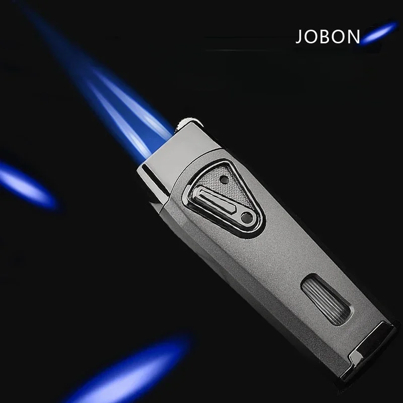 Kitchen Baking Torch - JOBON โลหะสร้างสรรค์กลางแจ้ง Windproof บิวเทนแก๊สไฟแช็กเปลวไฟสีฟ้า Turbo 2