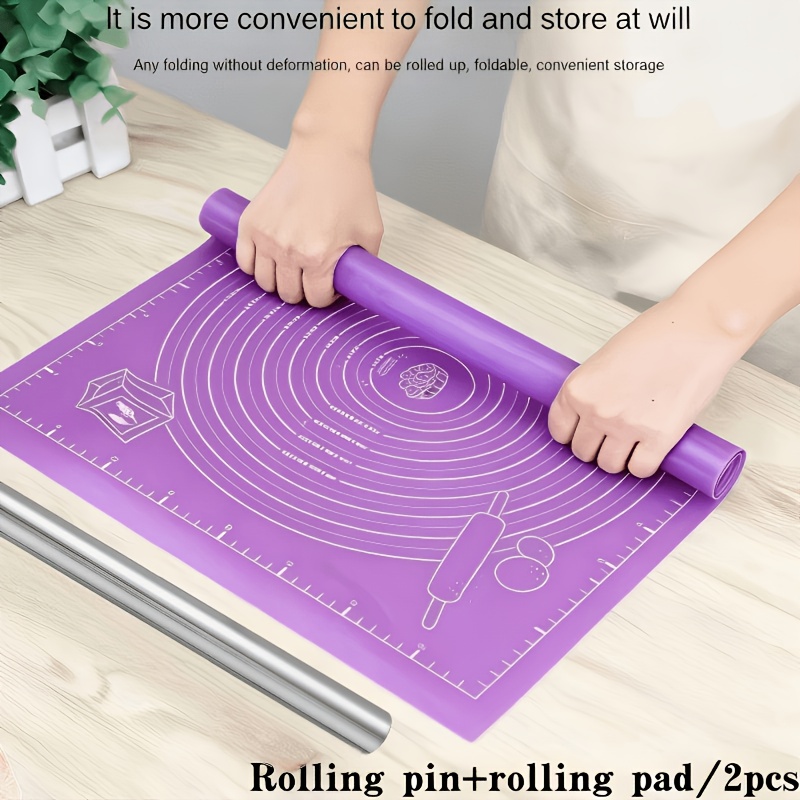 ชุดแผ่นซิลิโคนรองนวดแป้งและไม้ - Kitchen Roll Baking บทวิจารณ์และราคา