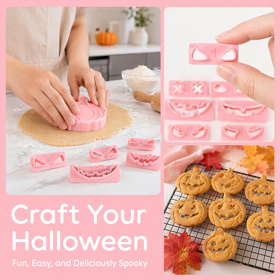 ชุดพิมพ์คุกกี้รูปฟักทองที่ทนทา - Cookie Cutter Set บทวิจารณ์และราคา