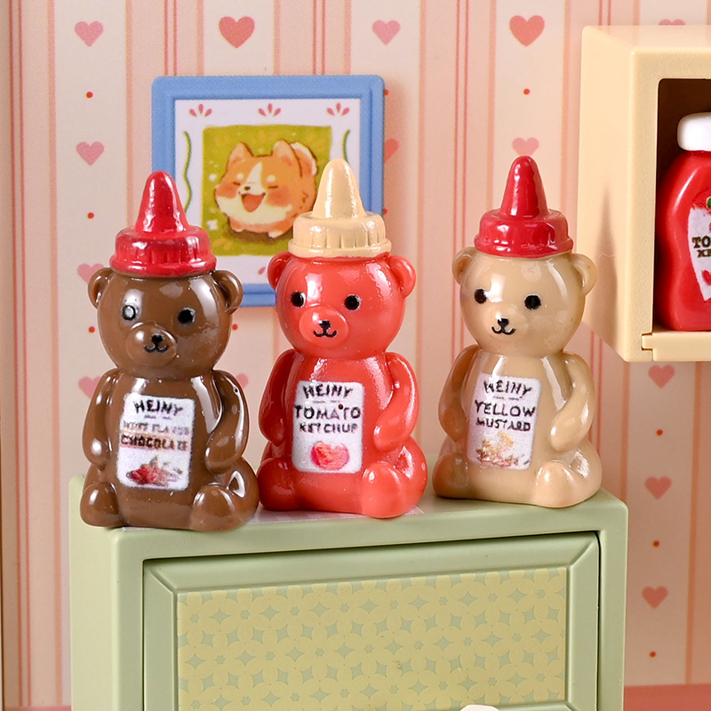 ขวดแยมหมีน้อยจำลอง 10 ชิ้น ขนา - Miniature Baking Kitchen บทวิจารณ์และราคา