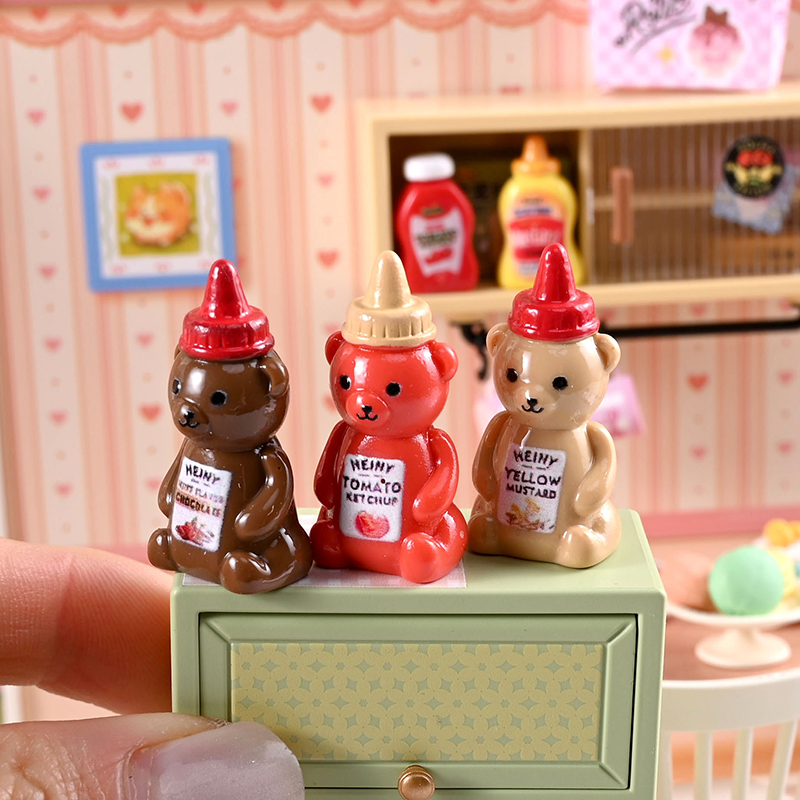 ขวดแยมหมีน้อยจำลอง 10 ชิ้น ขนา - Miniature Baking Kitchen บทวิจารณ์และราคา