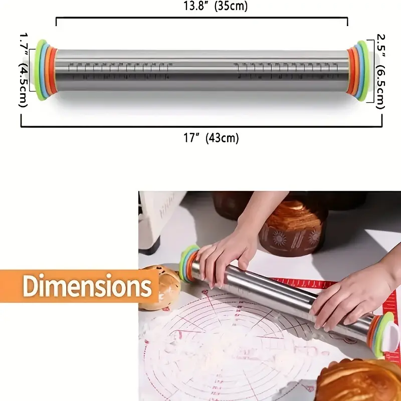 ไม้คลึงแป้งปรับความหนาได้-สแตน - Kitchen Roll Baking บทวิจารณ์และราคา