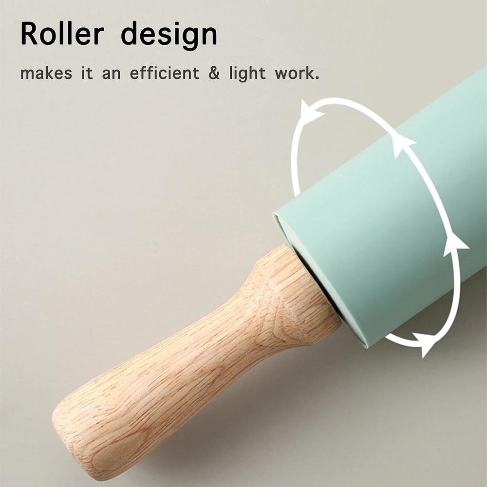 ไม้คลึงแป้งซิลิโคนแบบไม่ติด ด้ - Kitchen Roll Baking บทวิจารณ์และราคา