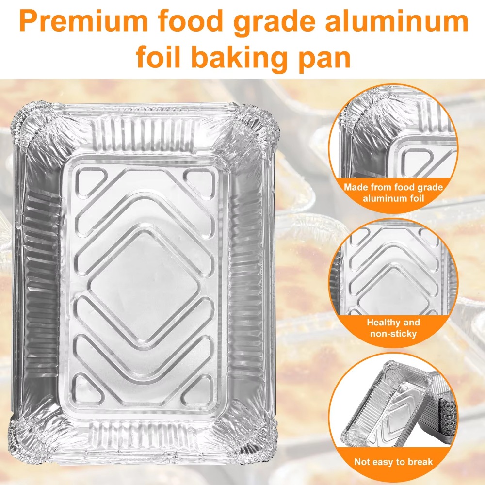10PCS ใหม่พร้อมฝาปิดอลูมิเนียม - Kitchen Baking Containers บทวิจารณ์และราคา