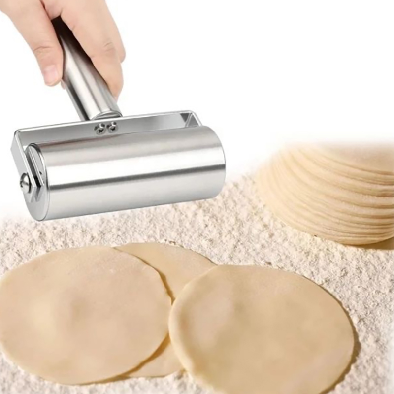 ไม้คลึงแป้งสแตนเลสแบบสองหัว ไม - Kitchen Roll Baking บทวิจารณ์และราคา