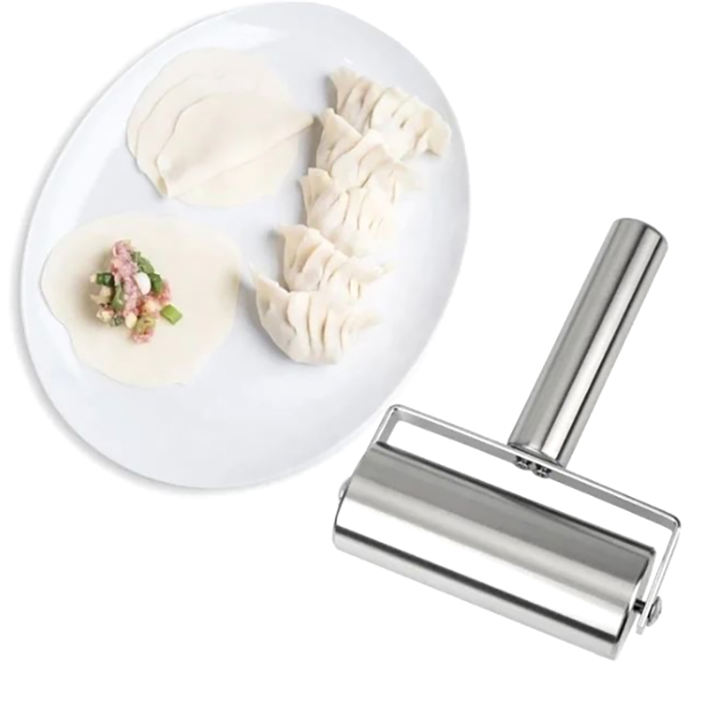 ไม้คลึงแป้งสแตนเลสแบบสองหัว ไม - Kitchen Roll Baking บทวิจารณ์และราคา