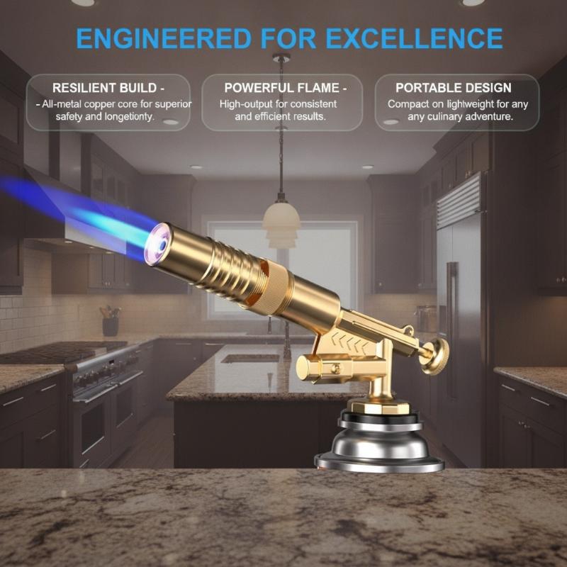 หัวเชื่อมแก๊ส หัวพ่นไฟ หัวพ่นแ - Kitchen Baking Torch บทวิจารณ์และราคา