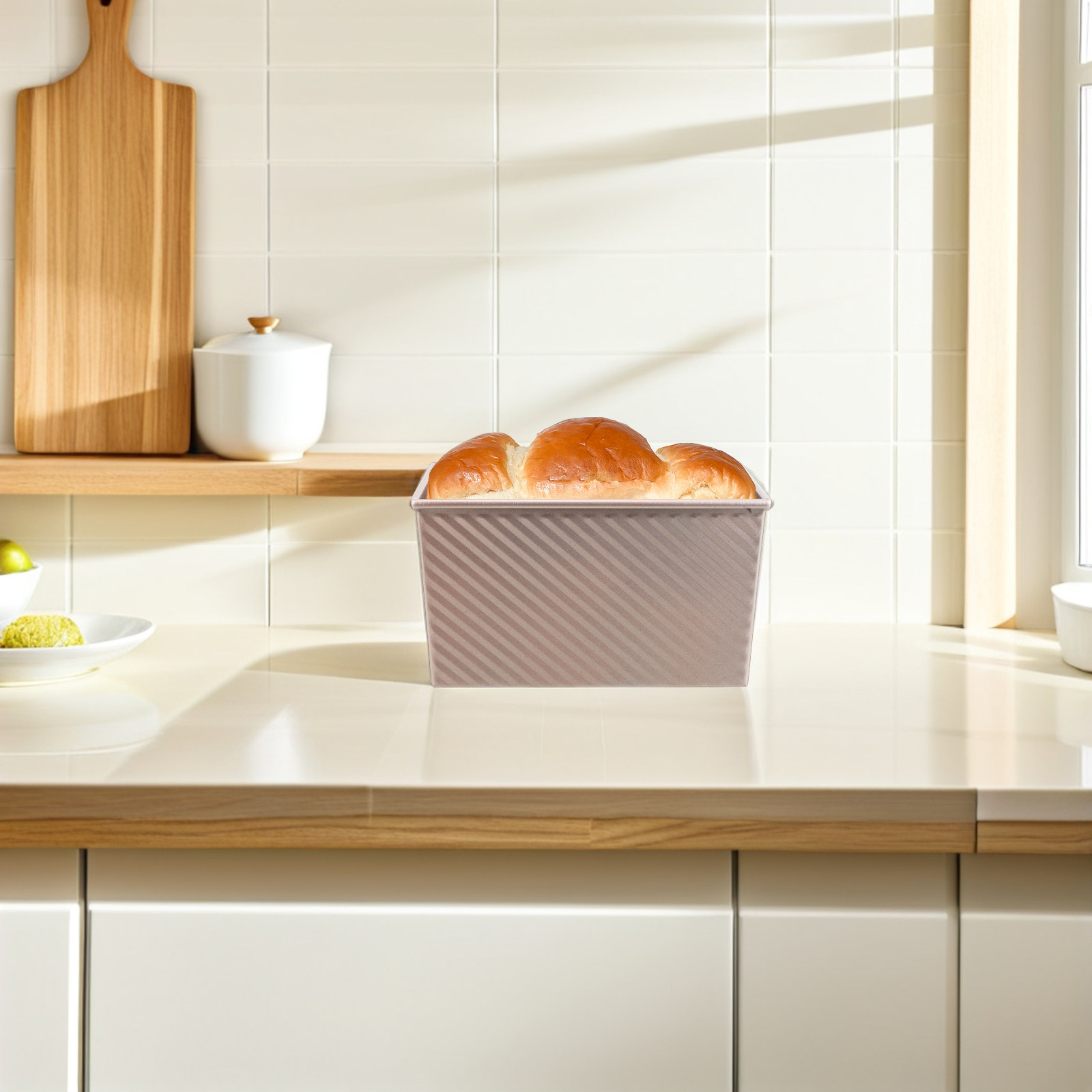 ถาดอบขนมปังสี่เหลี่ยมแบบไม่ติด - Kitchen Baking Pans บทวิจารณ์และราคา