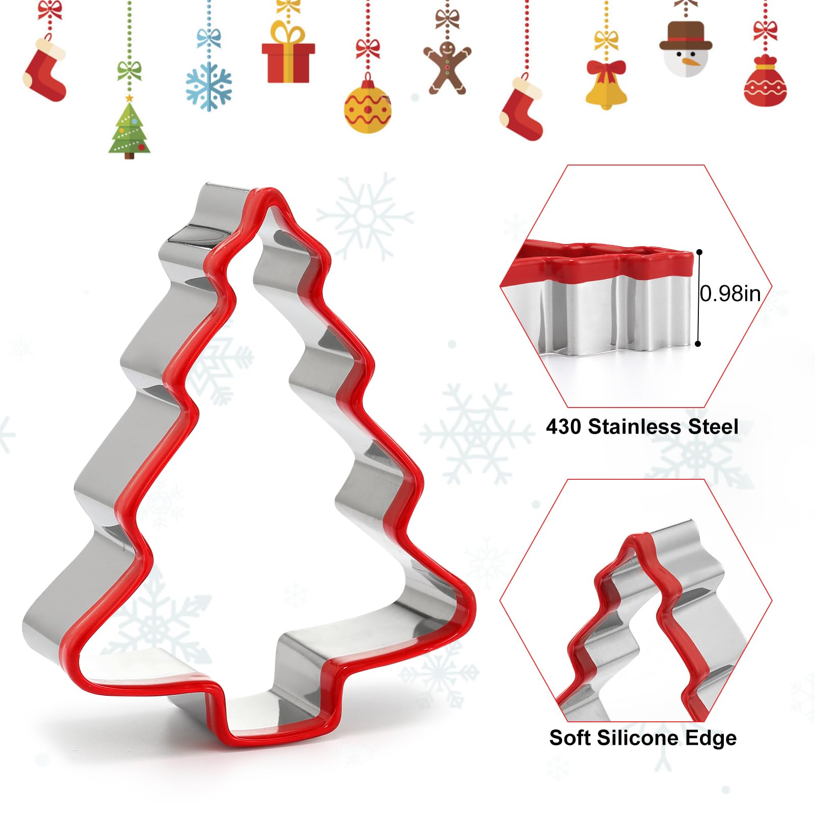 ชุดแม่พิมพ์คุกกี้รูปต้นคริสต์ม - Cookie Cutter Set บทวิจารณ์และราคา